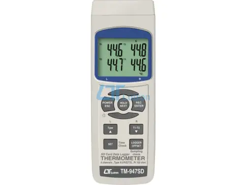 TM-947SD     جهاز قياس وتسجيل الحرارة 4 قناة لانواع الثرموكبل المختلفة