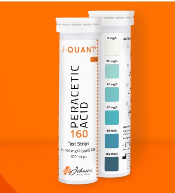 J-QUANT Chlorine 300 High-Level Disinfection Rapid Test Strips163.1C