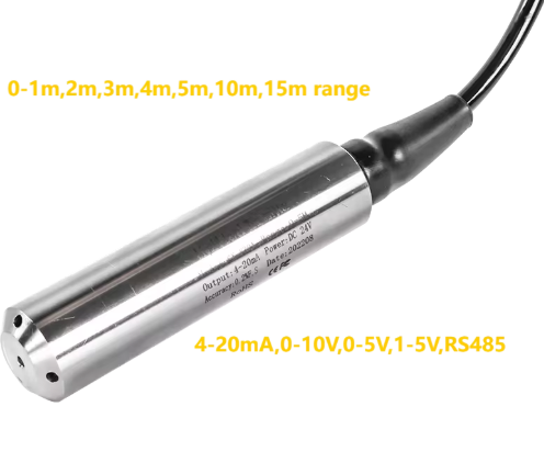 AL002 4-20mA 0-10V RS485 Output Hydrostatic Liquid Level Transmitter- sensor .