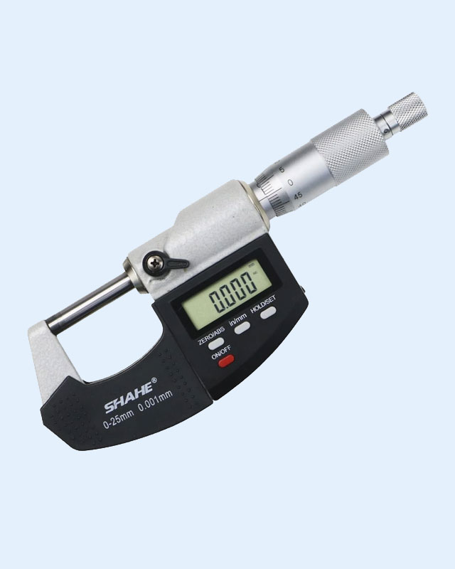 5217 Digital Micrometer with Scale Line SHAHE (0-25mm)