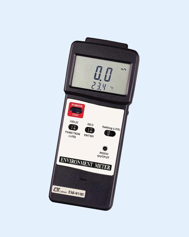 EM-9100 4 x 1 Air Velocity/Humidity/Temperature Light Meter