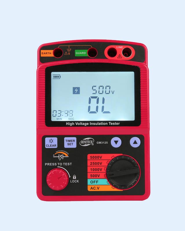 GM3125 Digital High Voltage Insulation Tester 5 kV