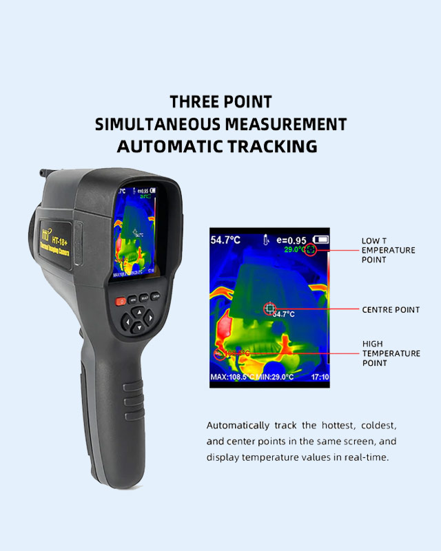 HTI HT-18+ Thermal Imager 256×192 IR Camera with Video & Analysis