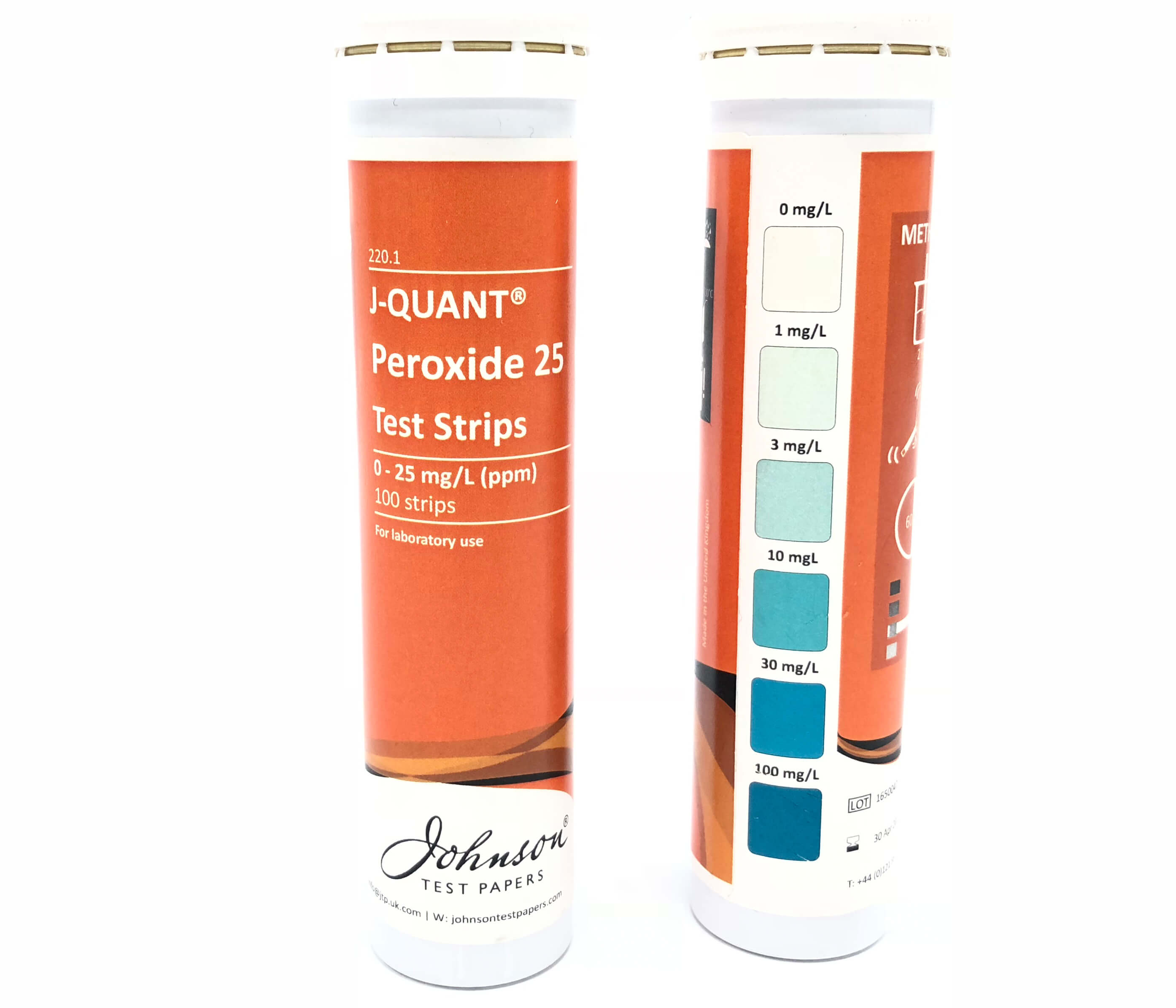 J-QUANT® Peroxide 25 test strips