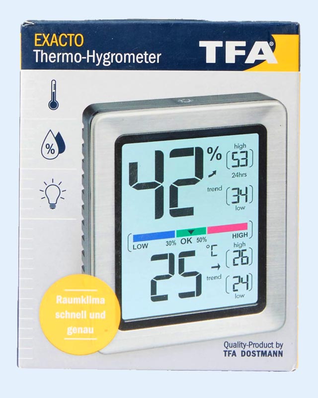 Digital Thermo-Hygrometer EXACTO