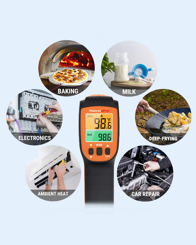 TP450 Dual Laser Thermometer Gun