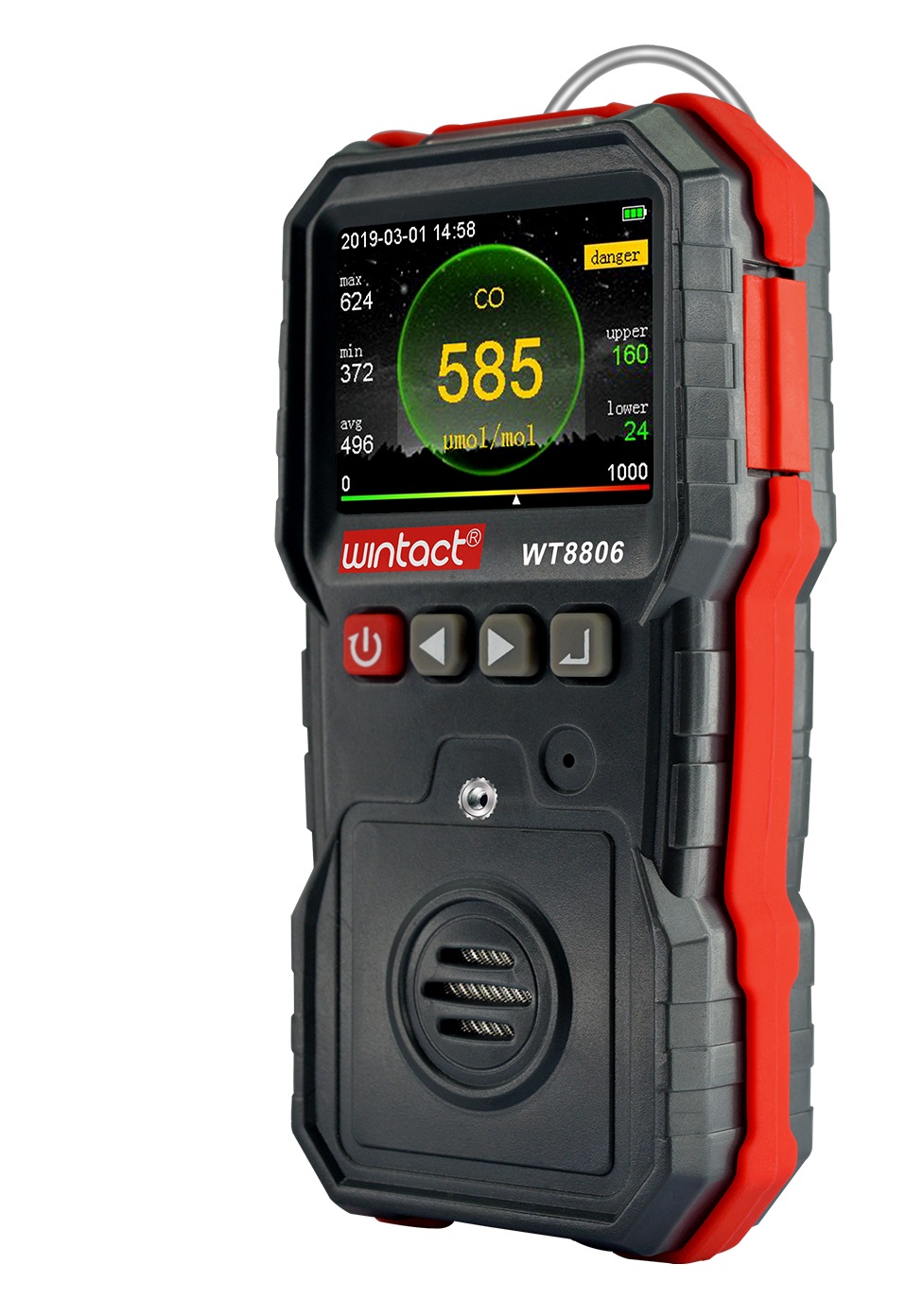 Wintact WT8806 Portable Carbon Monoxide Monitor & CO Gas Detector