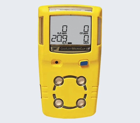 BW MicroClip XL Multi Gas Detector LEL,H2S,CO,O2