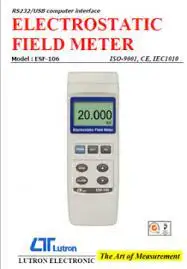 LUTRON ESF-106    جهاز قياس عداد الكهرباء الساكنة