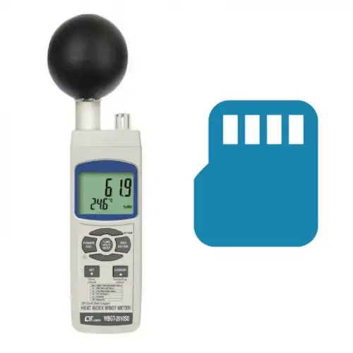 WBGT-2010 SD جهاز قياس وتسجيل الوطأة الحراريه