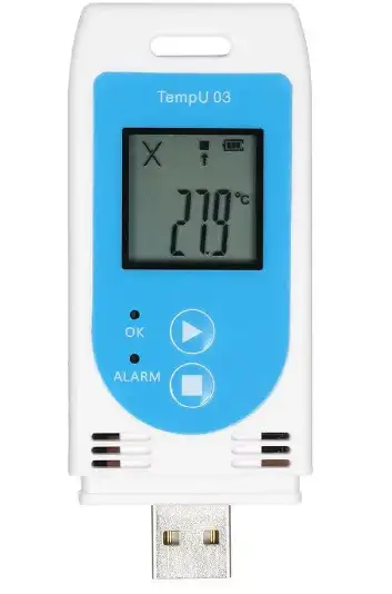 TempU03   جهاز قياس وتسجيل الحرارة والرطوبة