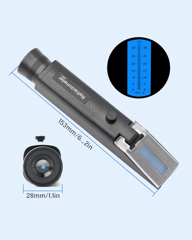 Brix Hand held Refractometer Sugar Fruit New style 0-32%
