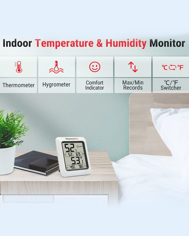 ThermoPro TP50 Digital Indoor Hygrometer/Thermometer
