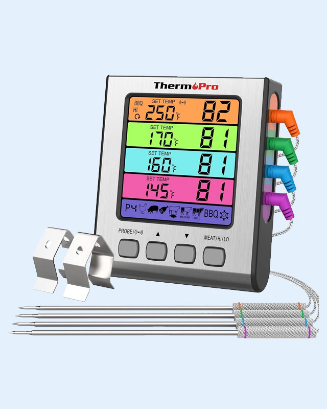 TP17H Leave-In 4-Probes Meat Thermometer