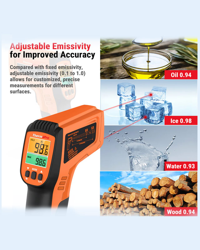 TP450 Dual Laser Thermometer Gun