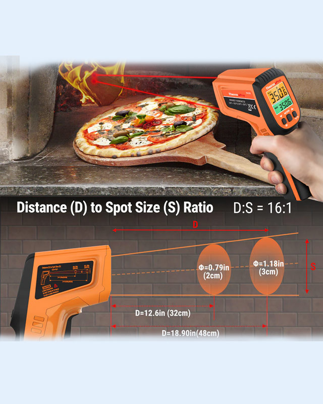 TP450 Dual Laser Thermometer Gun