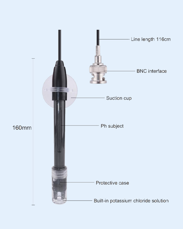TPH01120C PH-201  PH Electrode Probe 0.8m