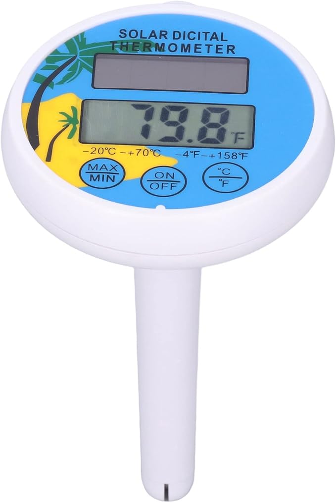 TPH02168   Digital Solar Thermometer Minimum Maximum Water Temperature
